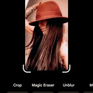 *STACY ADAMS* WOOL, LEATHER & SILK FEDORA SIZE L, Mint Condition, Cocoa Brown